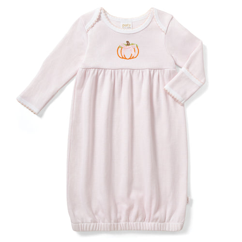 Paty Organic Cotton Overlap Shoulder Baby Gown