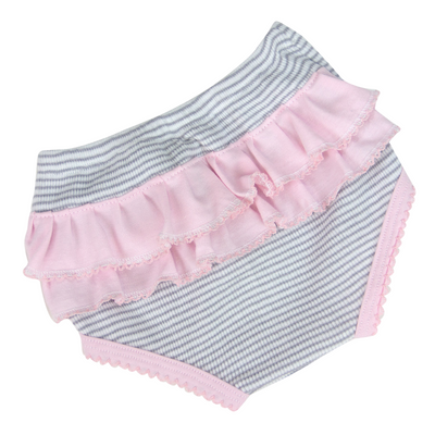 Rib Knit Bloomers with Ruffle #RB112