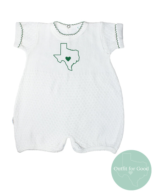 Texas Strong 💚 Paty Knit Bubble with Monogram #162TXS