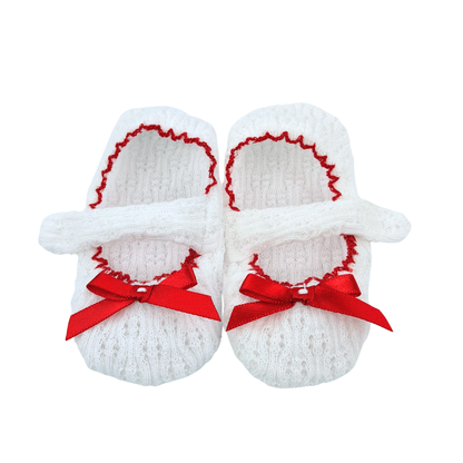 Paty Knit Bow Slippers
