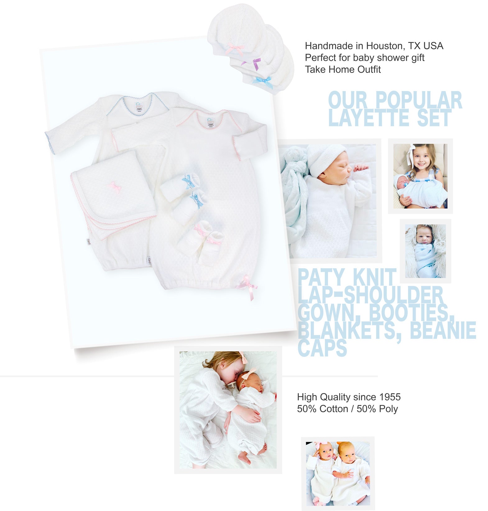 Paty Gown Layette Set